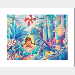 Candy World sweet kid Posters and Art